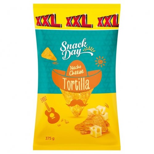 Snack day Tortilla chips XXL sajtos 375 g 0.375 kilogramm Cashmap.hu